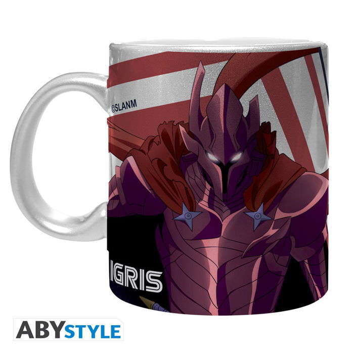 ABYstyle Taza Colección Solo Leveling Jinwoo e Igris 320 ml, Cerámica con Efecto Plateado, Licencia Oficial ABYstyle Taza Colección Solo Leveling Jinwoo e Igris 320 ml, Cerámica con Efecto Plateado, Licencia Oficial