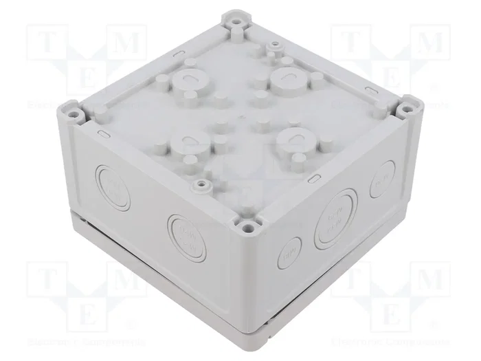 FIBOX Caja de conexiones gris 130x130x75mm