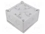 FIBOX Caja de conexiones gris 130x130x75mm