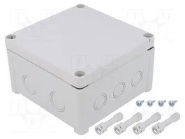 FIBOX Caja de conexiones gris 130x130x75mm