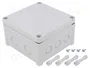 FIBOX Caja de conexiones gris 130x130x75mm