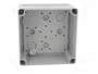 FIBOX Caja de conexiones gris 130x130x75mm