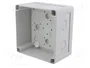 FIBOX Caja de conexiones gris 130x130x75mm