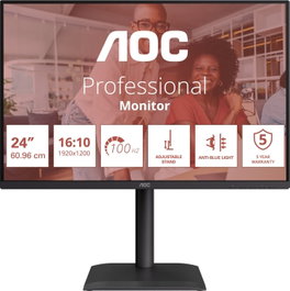 AOC X24E4U Monitor 24" IPS Full HD 100Hz 1920x1200 16:10 HDR Altavoces USB-C Ajustable Negro