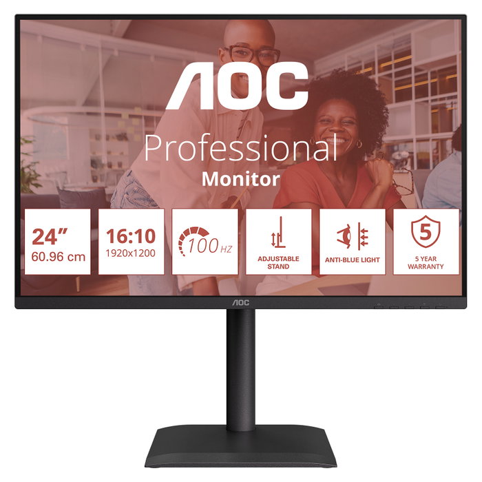 AOC X24E4U Monitor de 24 pulgadas WUXGA 100Hz IPS Negro