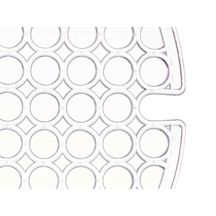 Alfombrilla Antideslizante Kinvara Transparente Plástico 29 x 0,1 x 29 cm Fregadero (12 Unidades)
