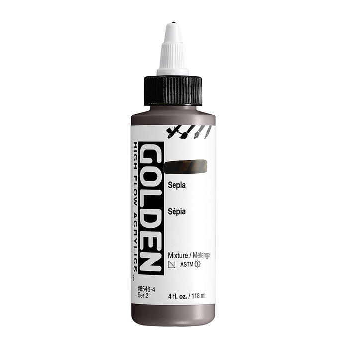 Golden High Flow Color Acrílico Sepia 118 ml Golden High Flow Color Acrílico Sepia 118 ml