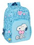 Mochila Escolar Snoopy Love Azul 30 x 46 x 14 cm