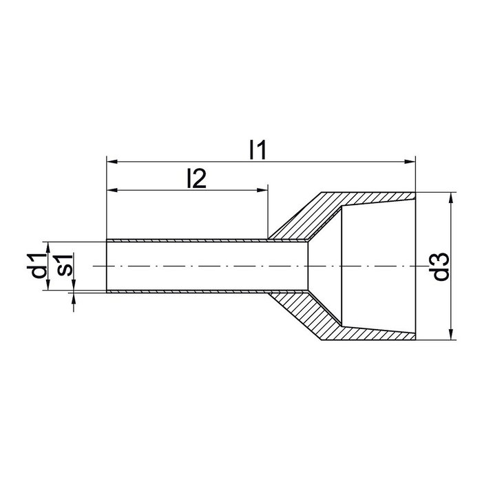 Klauke 43312 Terminales de 2,5 mm², 100 unidades Klauke 43312 Terminales de 2,5 mm², 100 unidades