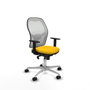PIQUERAS Y CRESPO Silla de oficina Jorquera Amarillo/Blanco