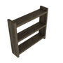 Hanah Home Estantería de Cocina Walnut, Tablero de Partículas Recubierto de Melamina, 44x40x10 cm