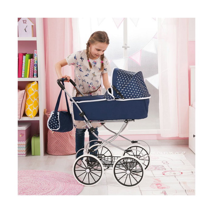 Carrito para Muñecas Reig Classic Deluxe 70 x 42 x 89 cm Azul