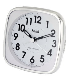 SAMI Despertador Sami Analógico Silencioso con Gran LED Verde