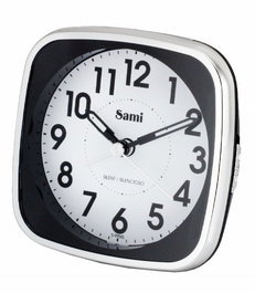 SAMI Despertador Analógico con LED Grande Verde Azul | Despertador Silencioso