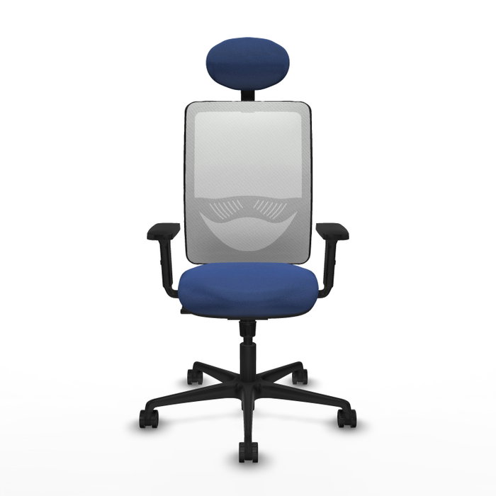 PIQUERAS Y CRESPO Silla de oficina Zulema Azul marino y Blanco PIQUERAS Y CRESPO Silla de oficina Zulema Azul marino y Blanco