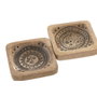 DKD Home Decor Bandeja Vaciabolsillos Astros de Mango, Pack de 2