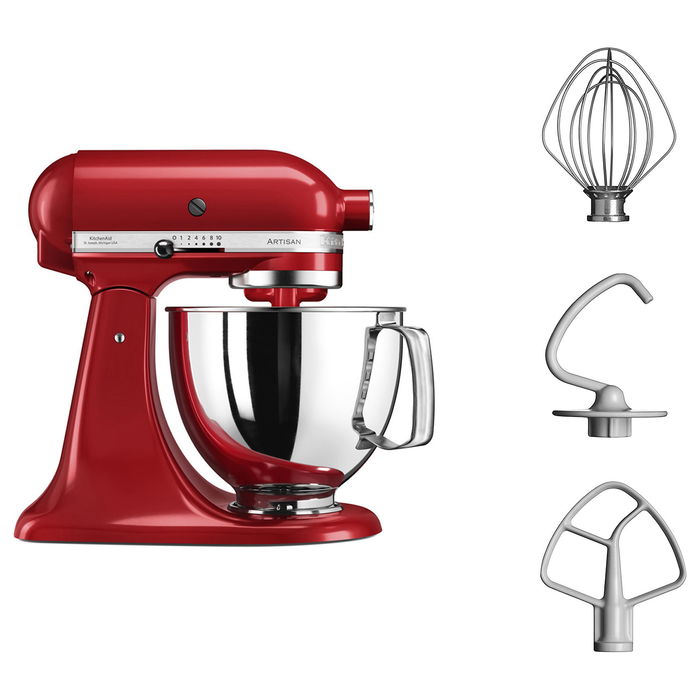 KitchenAid 5KSM150PSEMC Batidora de Varillas Artisan 300W Empire Red