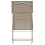 Home Deco Factory Silla Plegable Elba Beige 52,5x45,5 cm; h.79,5 cm