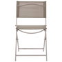 Home Deco Factory Silla Plegable Elba Beige 52,5x45,5 cm; h.79,5 cm