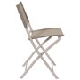 Home Deco Factory Silla Plegable Elba Beige 52,5x45,5 cm; h.79,5 cm