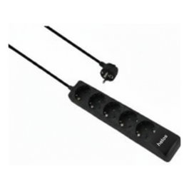 Helos Regleta de enchufes CLASSIC 6 salidas, negro, 3 m