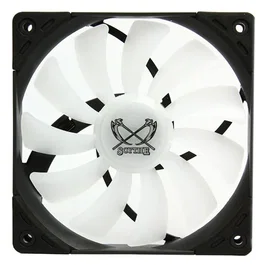 Scythe Kaze Flex RGB 1200 Ventilador Auxiliar Universal 12 cm Negro, Blanco