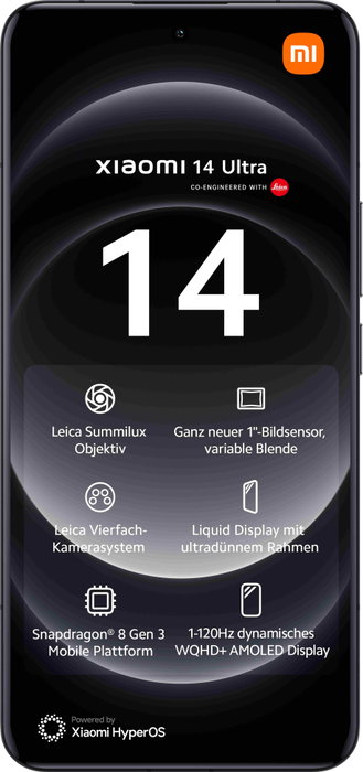 Xiaomi 14 Ultra 16GB 512GB Negro Xiaomi 14 Ultra 16GB 512GB Negro