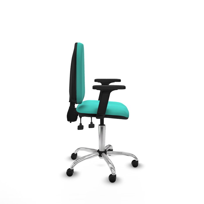 PIQUERAS Y CRESPO Silla de oficina Aýna Turquesa con Brazos 2D