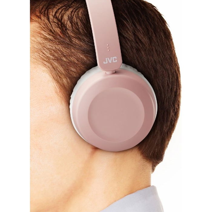 JVC Auriculares con Micrófono, Color Rosa - Alta Calidad de Sonido para Llamadas y Música