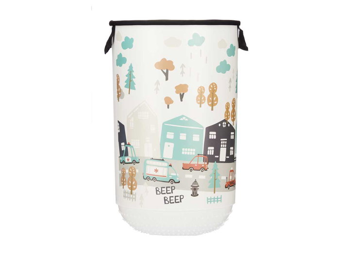 Kipit Pongotodo Plástico 40L con Cierre Tela Road 34x52x34 cm (Set de 4)