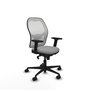 PIQUERAS Y CRESPO Silla de oficina Jorquera con mecanismo Sincro, Gris y Blanco