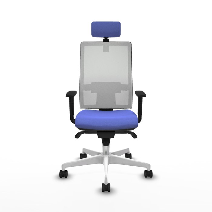 PIQUERAS Y CRESPO Silla de oficina Horna Azul claro y Blanco