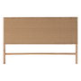 DKD Home Decor Cabecero de Cama Teca y Fibra Natural 165x105 cm