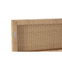 DKD Home Decor Cabecero de Cama Teca y Fibra Natural 165x105 cm
