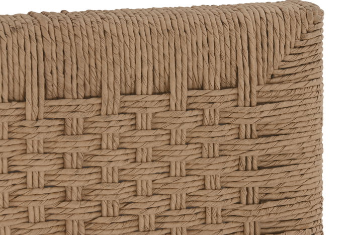 DKD Home Decor Cabecero Cama Boho Natural Teca y Fibra 5.5 x 105 x 165 cm DKD Home Decor Cabecero Cama Boho Natural Teca y Fibra 5.5 x 105 x 165 cm
