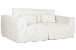 DKD Home Decor Sofá Scandi Crema 220 x 158 x 91 cm