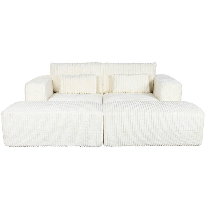 Sofá Home ESPRIT Crema Scandi 220 x 158 x 91 cm