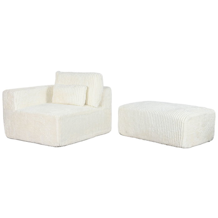 Sofá Home ESPRIT Crema Scandi 220 x 158 x 91 cm