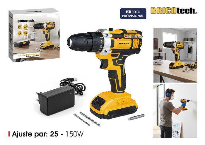 Bricotech Taladro Inalámbrico 150W 21V Bricotech Taladro Inalámbrico 150W 21V