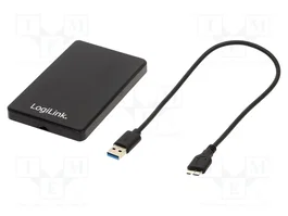 LogiLink UA0339 Carcasa para HDD/SSD de 2,5 pulgadas USB 3.0, Negro