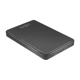 LogiLink UA0339 Carcasa Externa para Disco Duro HDD o SSD 2.5" SATA, USB 3.2 Gen 1 (5 Gbit/s), Plug & Play, Negro