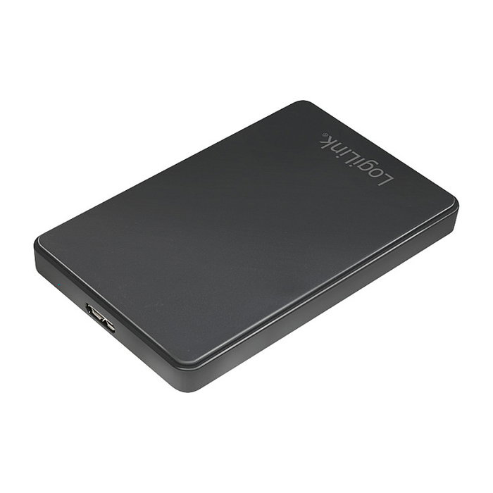 LogiLink UA0339 Carcasa Externa para Disco Duro HDD o SSD 2.5" SATA, USB 3.2 Gen 1 (5 Gbit/s), Plug & Play, Negro