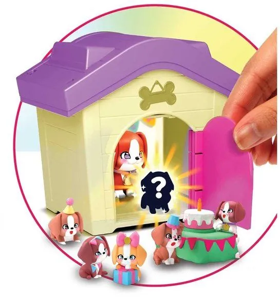 LITTLE LIVE PETS Casa de Mamá con Perrita y Cachorros - Juego de Colección de más de 80 Figuras (ES/PT)