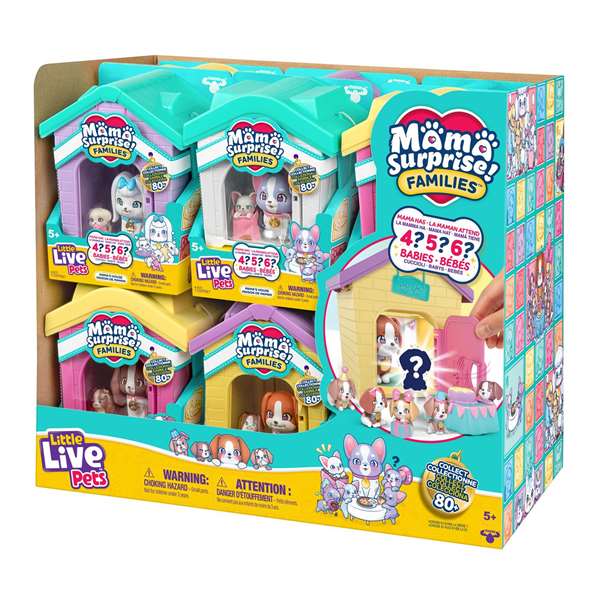 LITTLE LIVE PETS Casa de Mamá con Perrita y Cachorros - Juego de Colección de más de 80 Figuras (ES/PT) LITTLE LIVE PETS Casa de Mamá con Perrita y Cachorros - Juego de Colección de más de 80 Figuras (ES/PT)