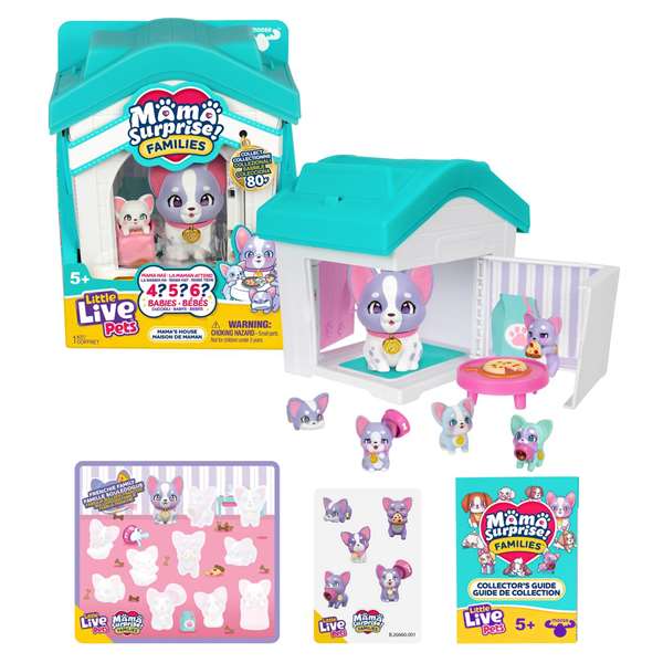 Moose La casa de mamá Little Live Pets Incluye Cachorros para Coleccionar Moose La casa de mamá Little Live Pets Incluye Cachorros para Coleccionar