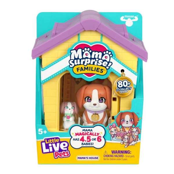 Moose La casa de mamá Little Live Pets Incluye Cachorros para Coleccionar Moose La casa de mamá Little Live Pets Incluye Cachorros para Coleccionar