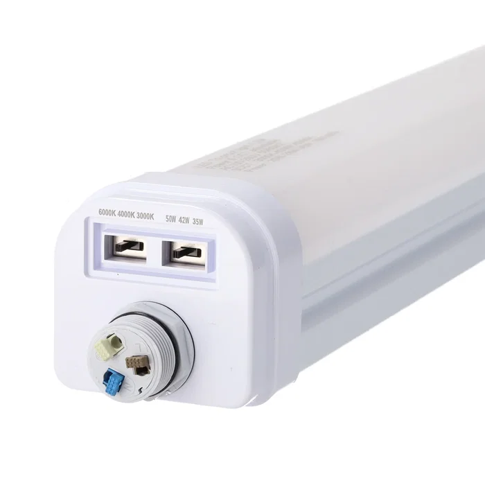 Philips Luminaria Estanca LED IP66 Enlazable 150cm Regulable 35/42/50W 160Lm/W CCT 3000K/4000K/6000K