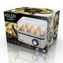 Adler Cocedor de Huevos AD 4486 - Hasta 8 Huevos, 800W, Apagado Automático, Incluye Molde para Huevos Fritos