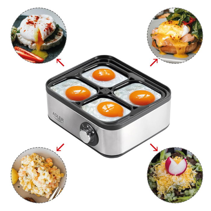 Adler Cocedor de huevos Ad 4486 hasta 8 huevos Adler Cocedor de huevos Ad 4486 hasta 8 huevos