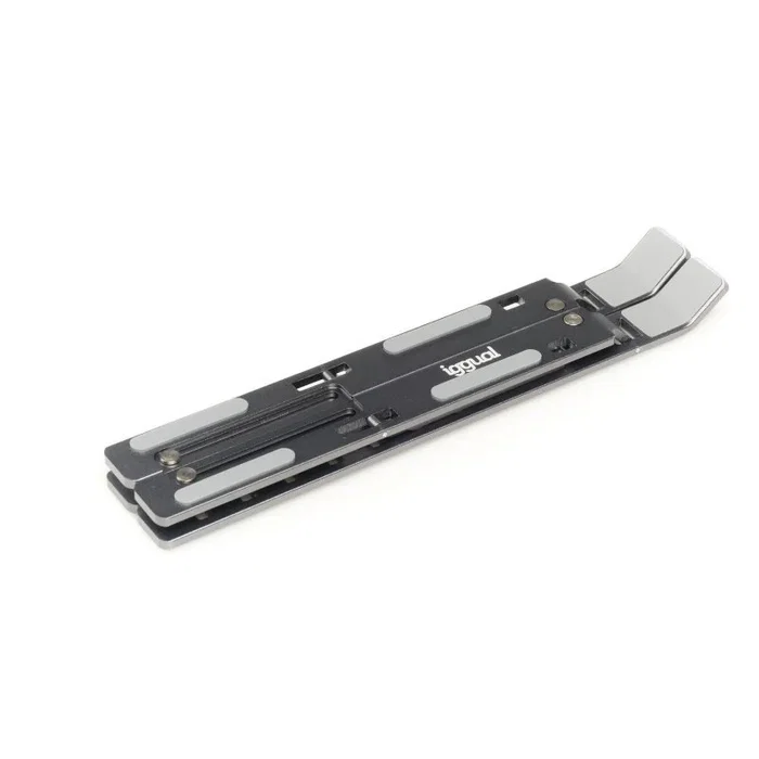 Iggual Soporte portátil plegable de aluminio gris IGG317785 Iggual Soporte portátil plegable de aluminio gris IGG317785